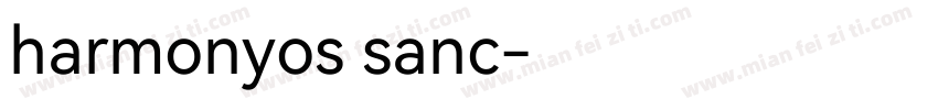 harmonyos sanc字体转换